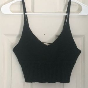 Black crop top